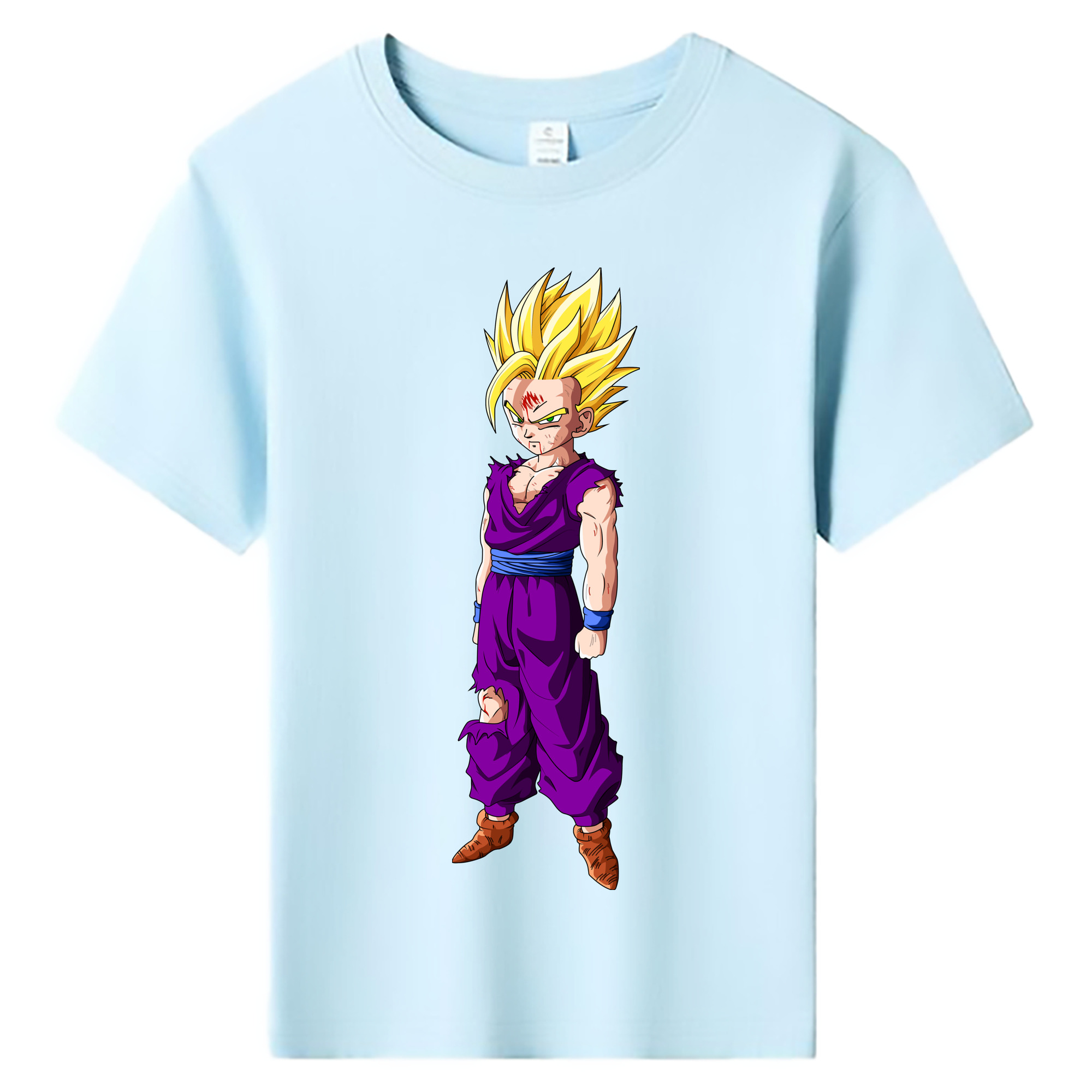 （画像用） ドラゴンボール 孫 悟飯（そんごはん）DRAGON BALL Son Gohan 綿100％キッズTシャツ（フロントプリント）